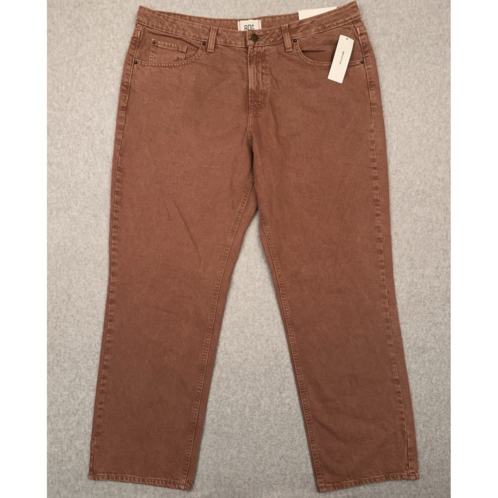 NEW BDG Urban Outfitters Cowgirl Jeans Women's 34 (40x32) Choc Brown 100% Cotton